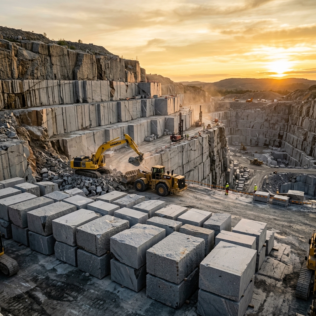 Machinery loading block at sorting yard